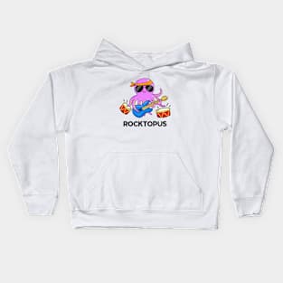 Rocktopus Cute Octopus Pun Kids Hoodie